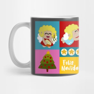 Angelitos Feliz Navidad Mug